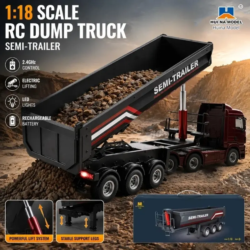 Huina 1/18 1509 Rc Semi Dump T - огляд і ціна Furniture Leg Set