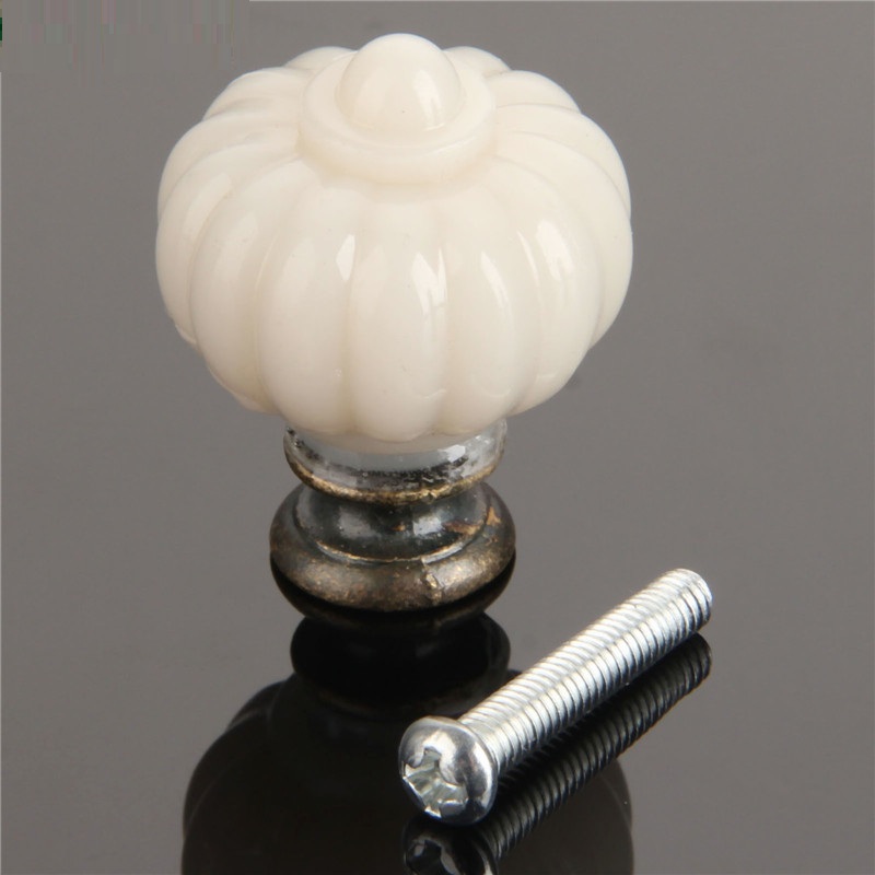 1Pc Acrylic Ivory White Pumpki - огляд і ціна Furniture Hardware Handles