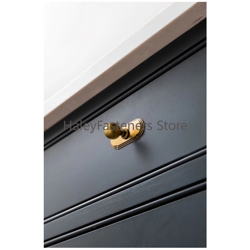 Mid-century Antique Brass Cabi - огляд і ціна Furniture Hardware With Backplate