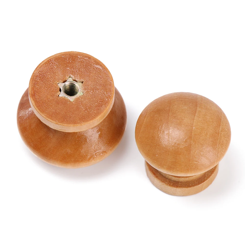 10pcs/Lot Round Shape Natural  - огляд і ціна Furniture Hardware Handles