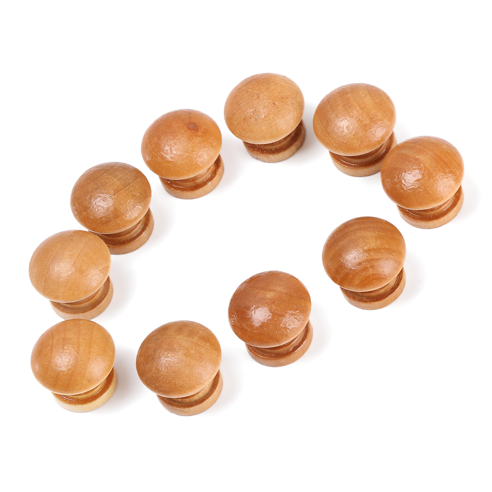 10pcs/Lot Round Shape Natural  - огляд і ціна Furniture Hardware Handles