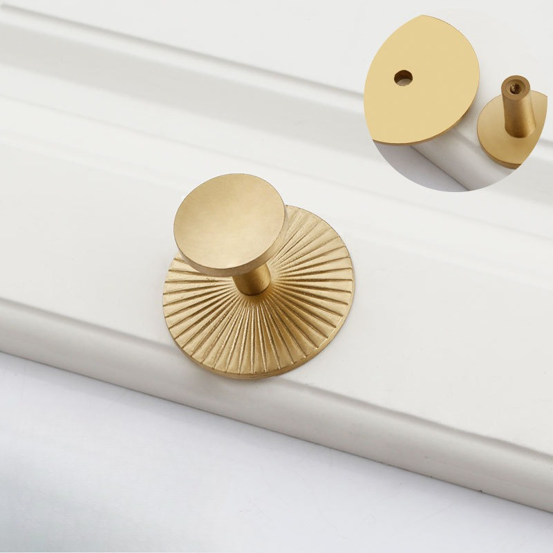 Solid Brass Handles for Cabine - огляд і ціна Furniture Hardware With Backplate