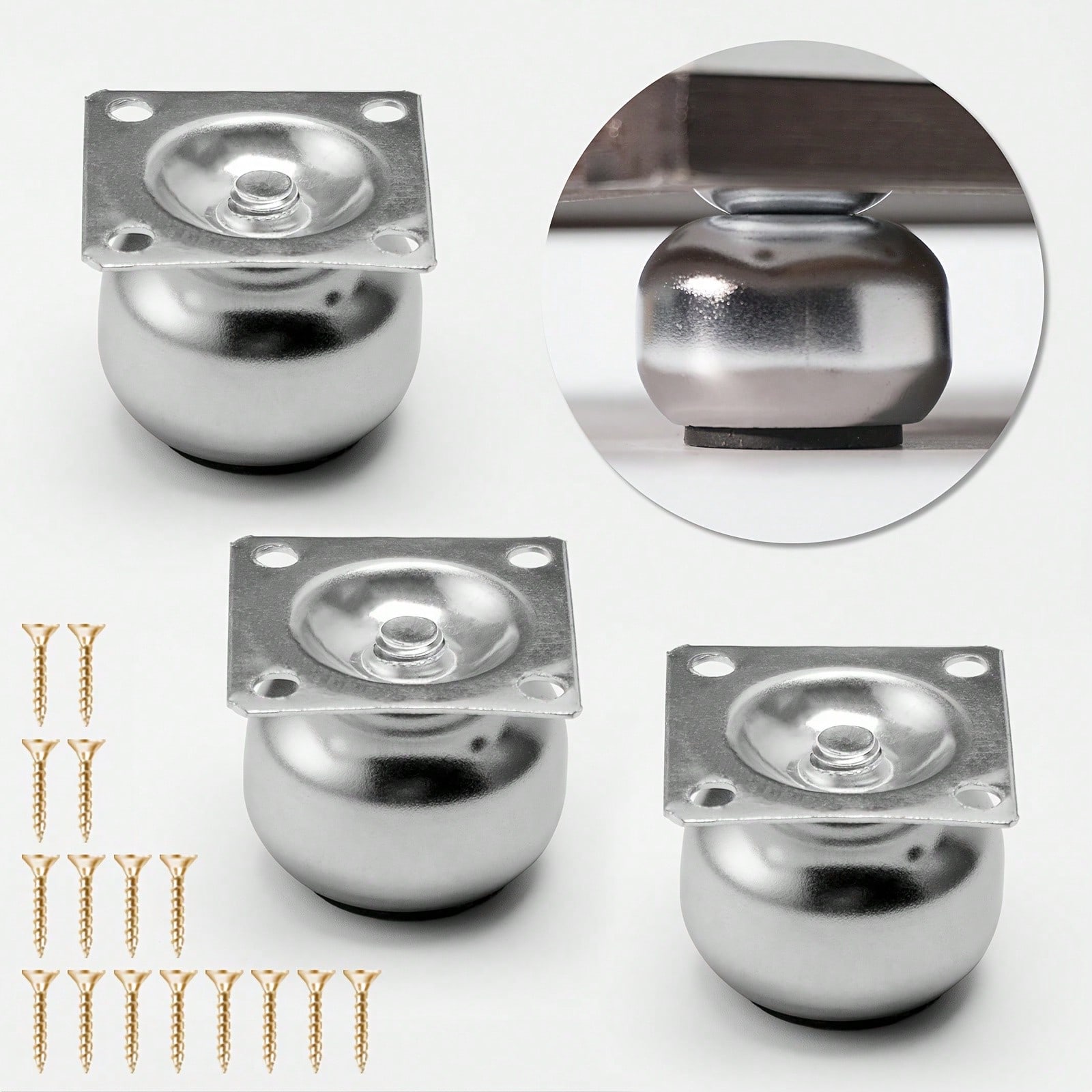 [4 Pieces of Metal Furniture L - огляд і ціна Furniture Leg Set