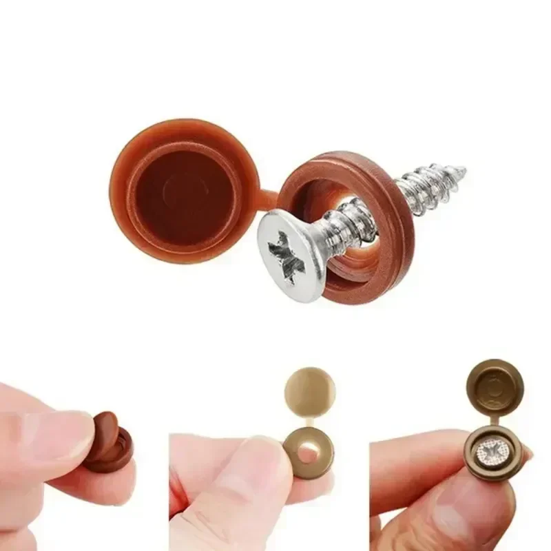Hinged Plastic Screw Cap Cover - огляд і ціна Furniture Hardware Bolts