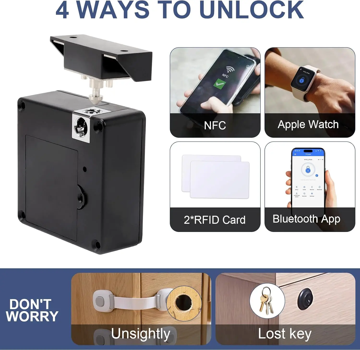Mobile phone NFC smart locker  - огляд і ціна Furniture Hardware Bolts