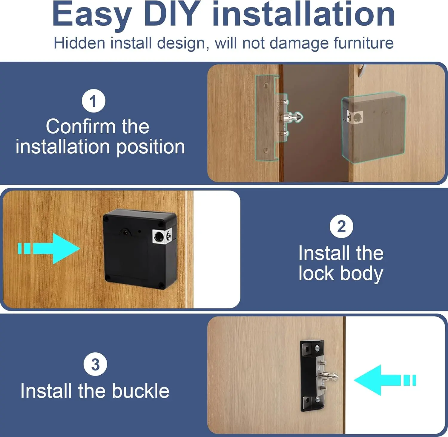 Mobile phone NFC smart locker  - огляд і ціна Furniture Hardware Bolts