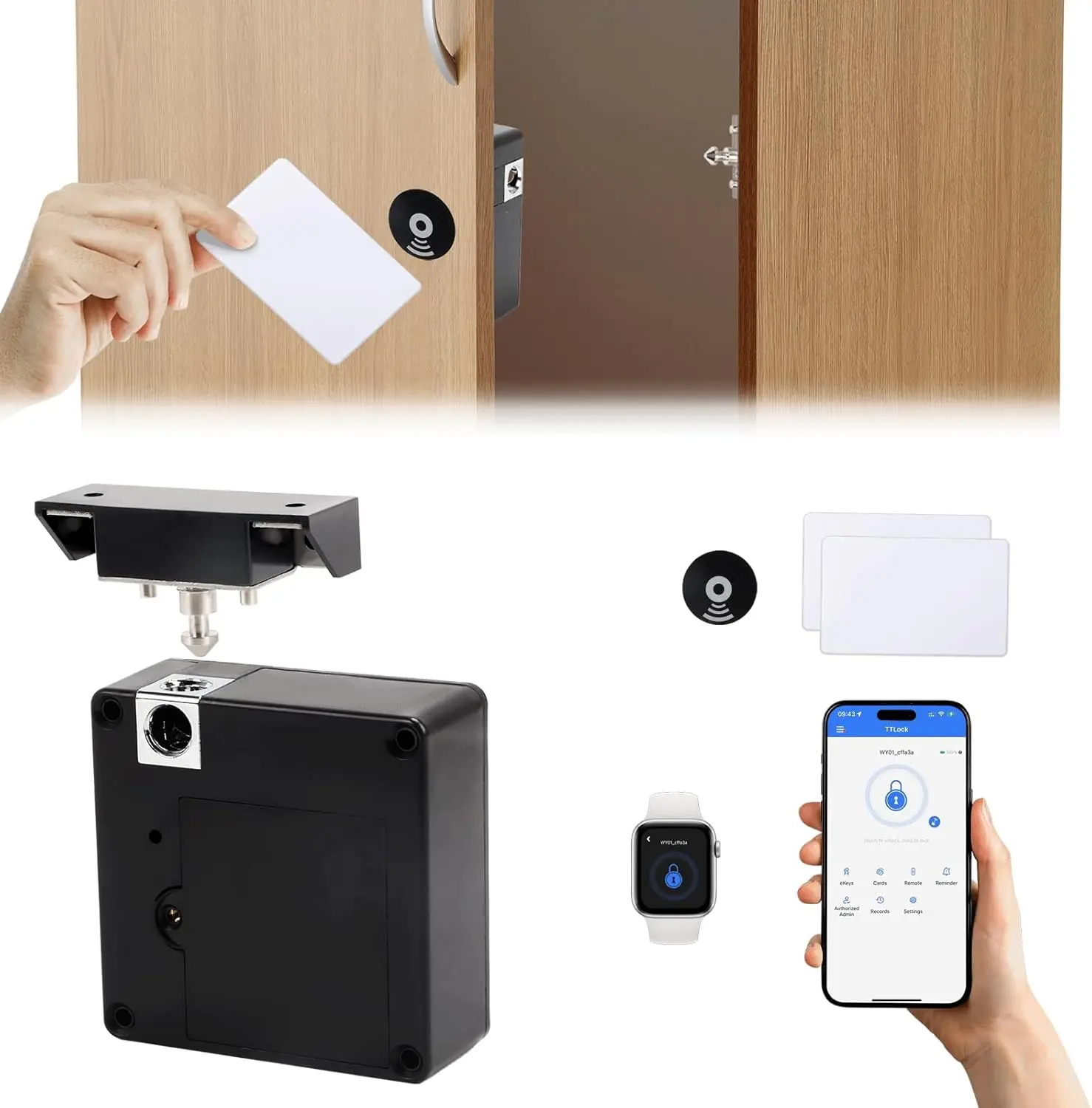 Mobile phone NFC smart locker  - огляд і ціна Furniture Hardware Bolts