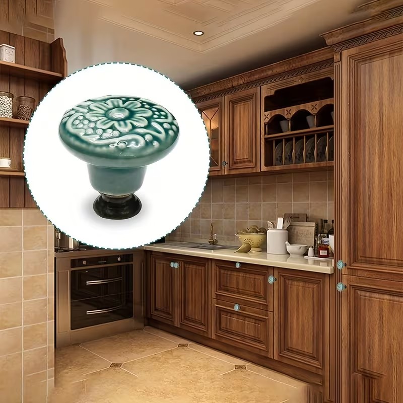 12pcs Ceramic Cabinet Knobs, F - огляд і ціна Furniture Hardware Handles