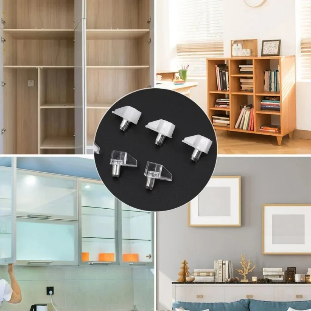 500/200/50/10PCS Transparent S - огляд і ціна Shelf Peg Support