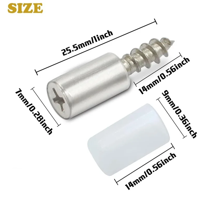 20/40Pcs Self-tapping Screws C - огляд і ціна Shelf Peg Support