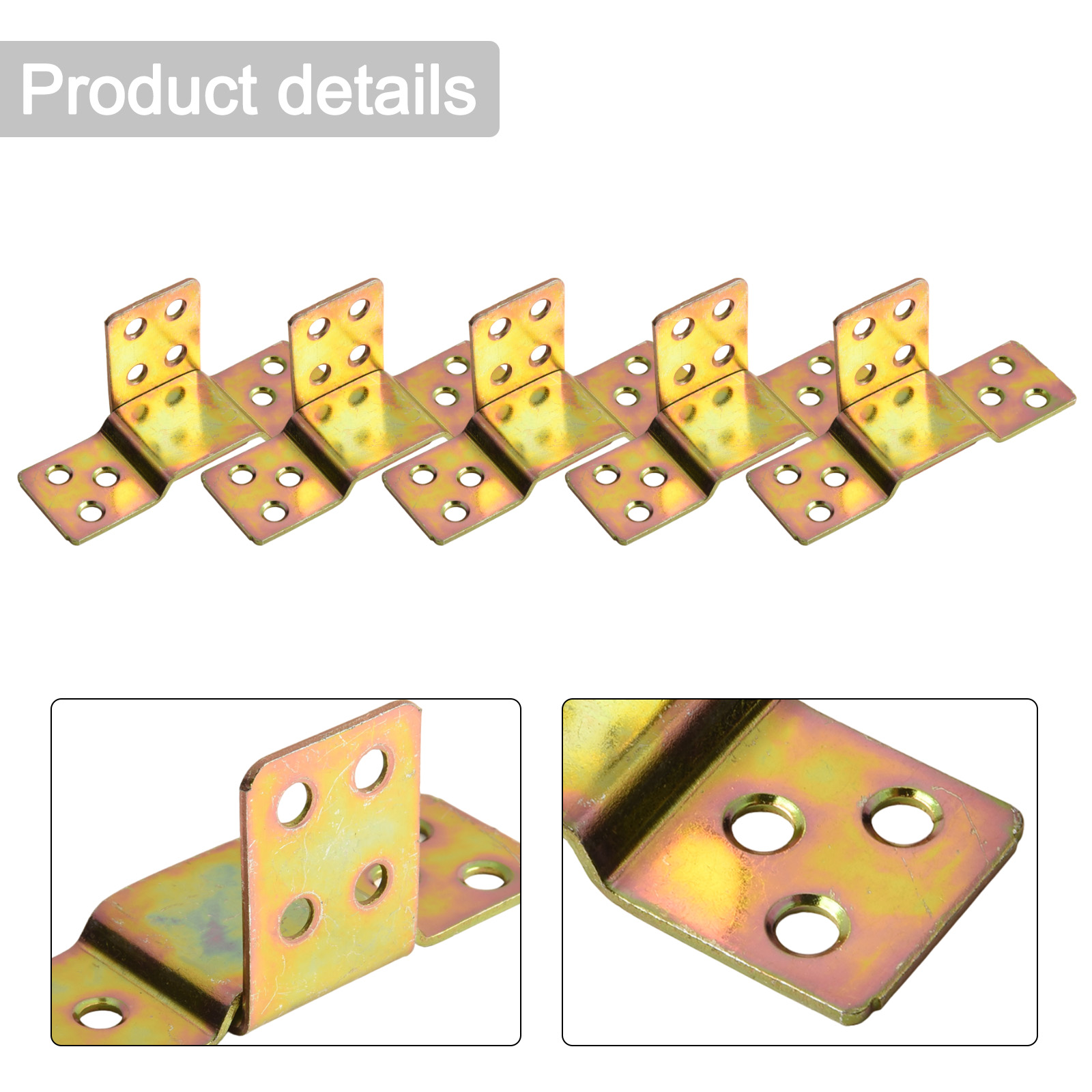 5Pcs Metal Bed Rail Bracket Wo - огляд і ціна Furniture Hardware Replacement
