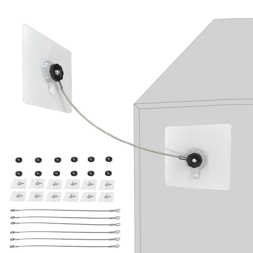 6PACK Anti Tip Furniture Strap - огляд і ціна Furniture Hardware Bolts