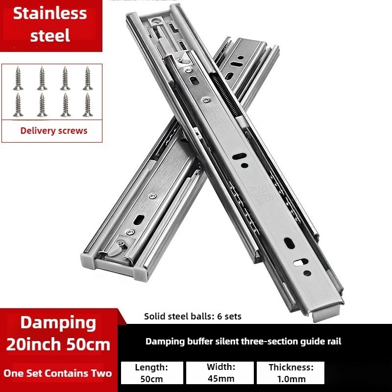 10-22 Inch 45mm Width Stainles - огляд і ціна Furniture Rails Hardware