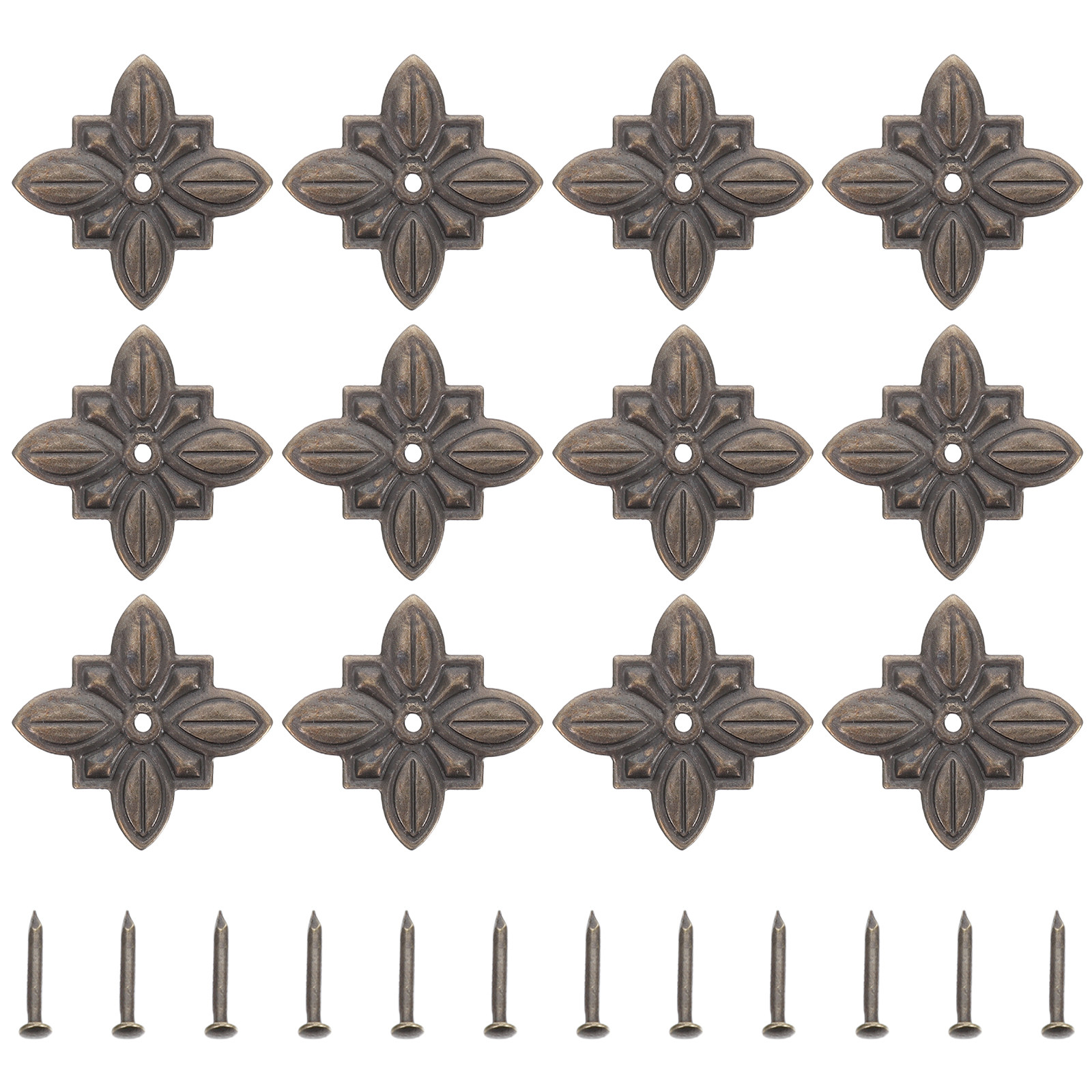 50Pcs Vintage Floral Metal Bac - огляд і ціна Furniture Hardware With Backplate
