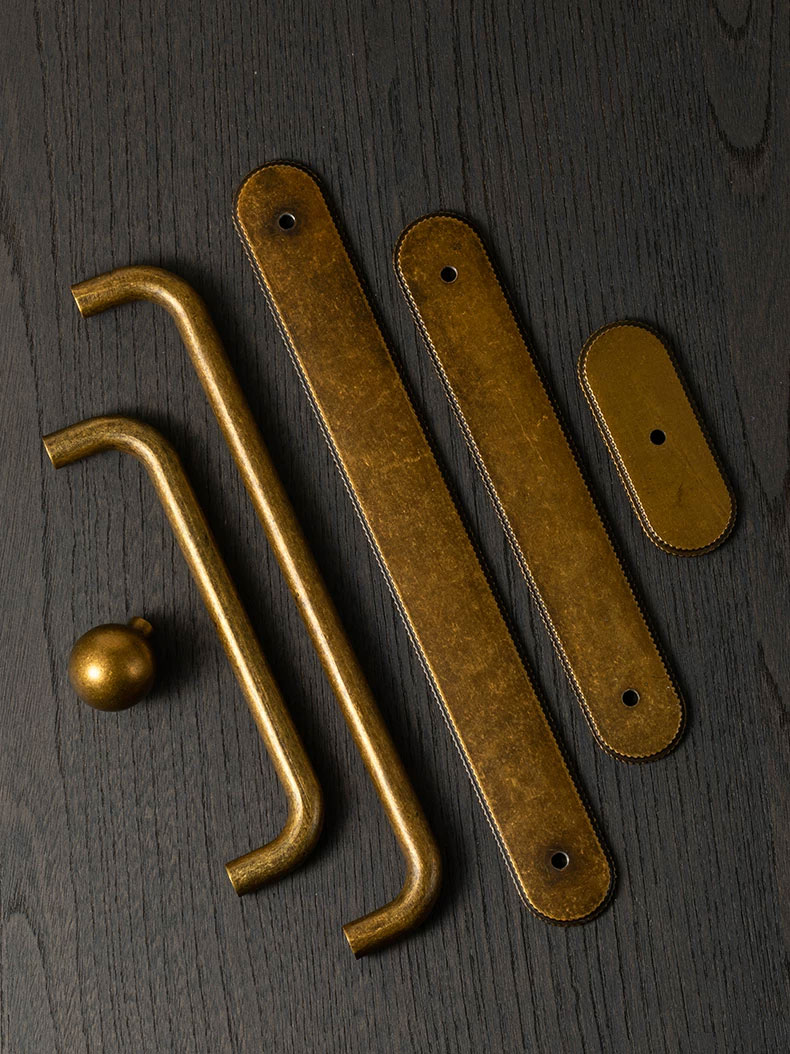 Vintage Cabinet Handles with B - огляд і ціна Furniture Hardware With Backplate