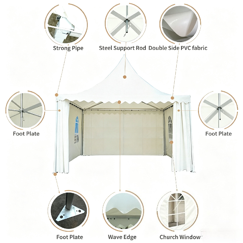 Customizable White Pagoda Tent - огляд і ціна Furniture Leg Set